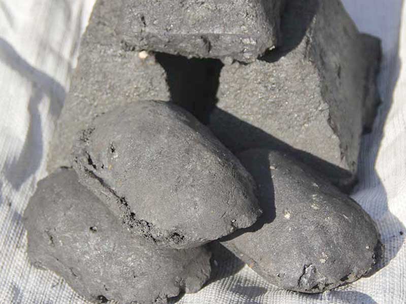 Electrode paste self baking carbon block for blast furnace has different uses